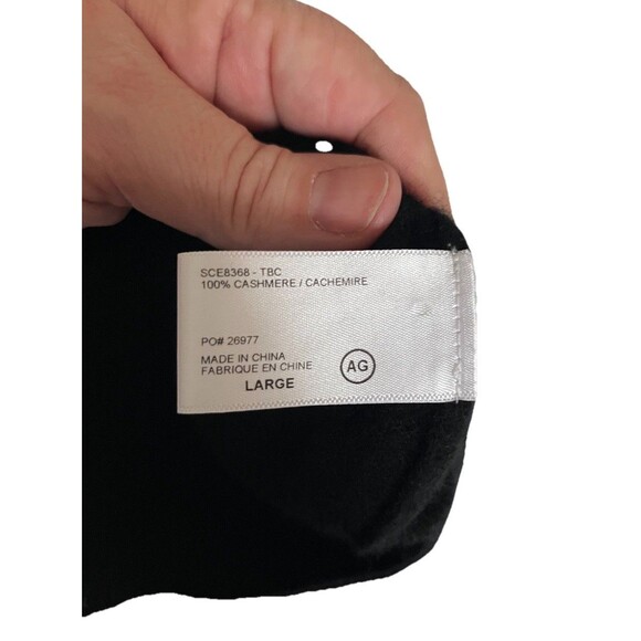 adriano goldschmied AG Cashmere Sweater L Classic Black Cozy - Picture 4 of 6